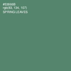 #53866B - Spring Leaves Color Image
